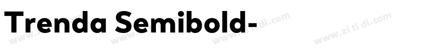 Trenda Semibold字体转换